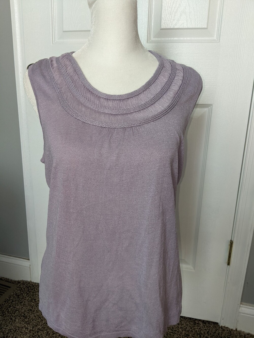 Chico's Lavender Silk Knit Top 1